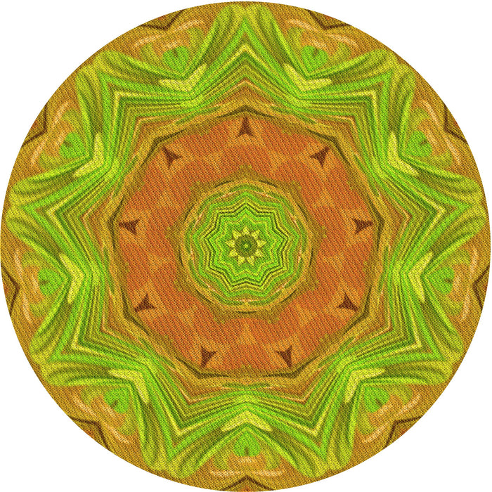 Square Patterned Green Rug, pat183yw