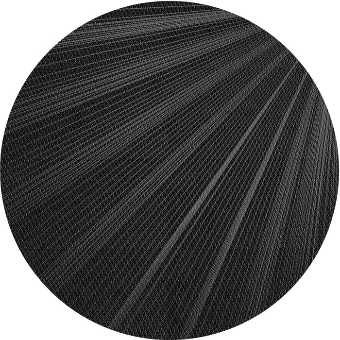 Square Patterned Black Rug, pat1830gry