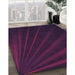 Patterned Dark Magenta Purple Rug in Family Room, pat1830pur