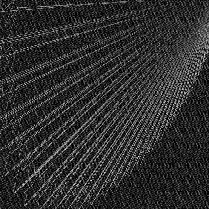 Round Patterned Black Rug, pat1831gry