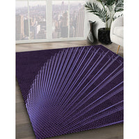 Patterned Deep Purple Rug, pat1831pur