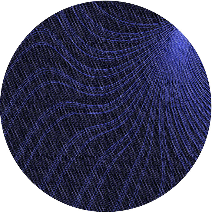 Square Patterned Night Blue Rug, pat1832blu