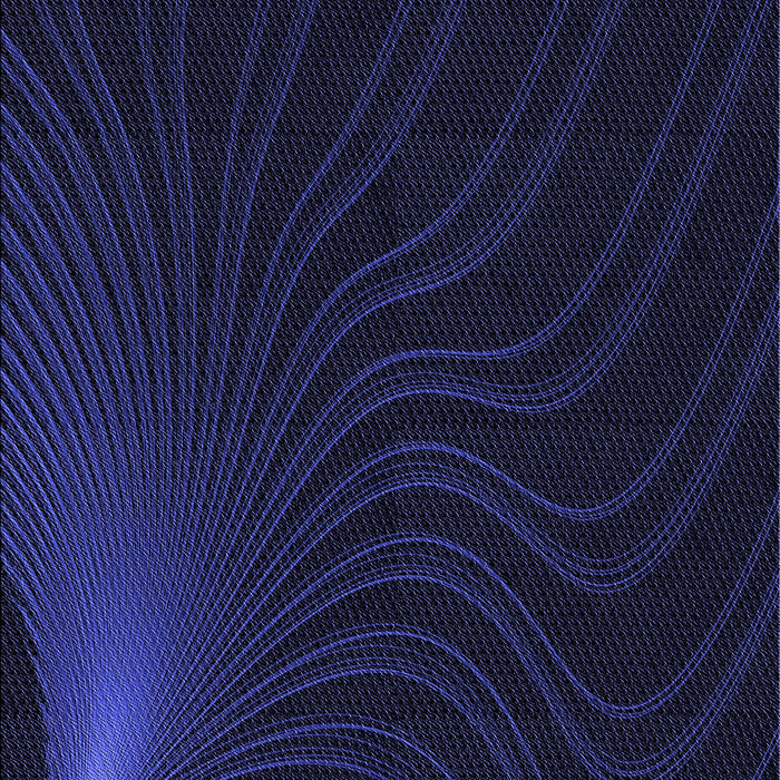 Patterned Night Blue Rug, pat1832blu