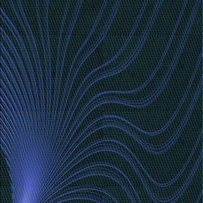 Patterned Black Rug, pat1832lblu