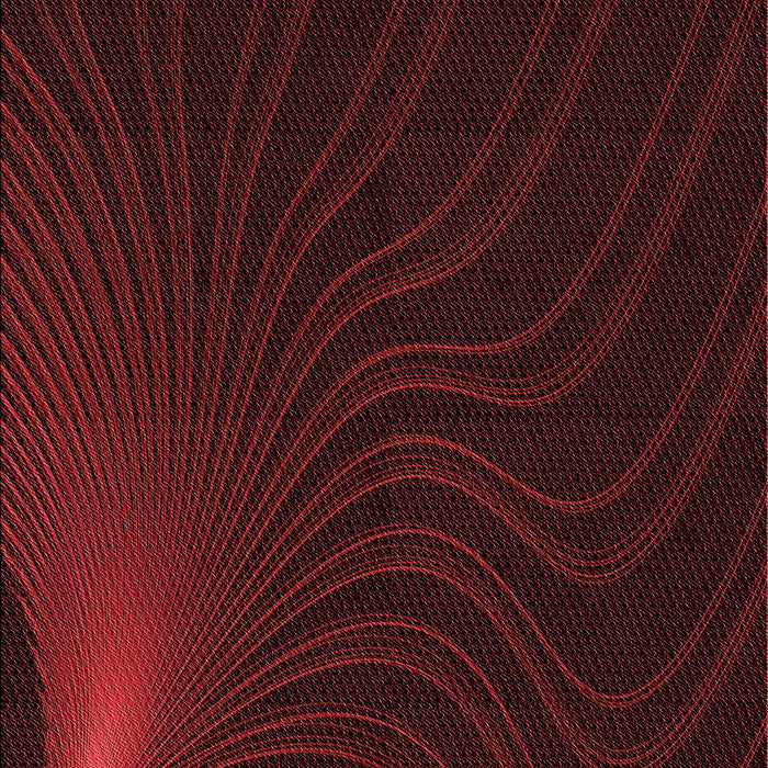 Patterned Saffron Red Rug, pat1832rd