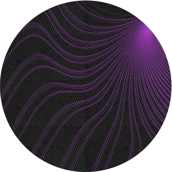 Square Machine Washable Transitional Midnight Gray Rug, wshpat1832