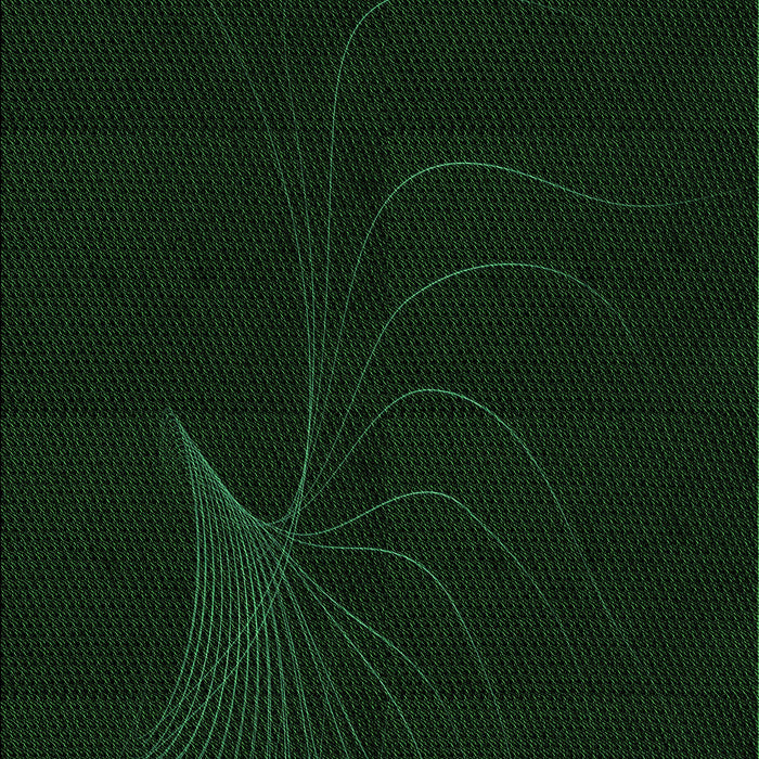 Machine Washable Transitional Deep Emerald Green Rug, wshpat1833grn