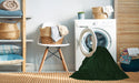 Machine Washable Transitional Deep Emerald Green Rug in a Washing Machine, wshpat1833grn