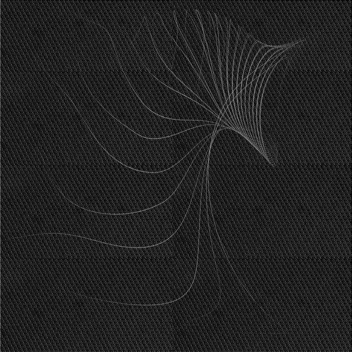 Round Patterned Black Rug, pat1833gry