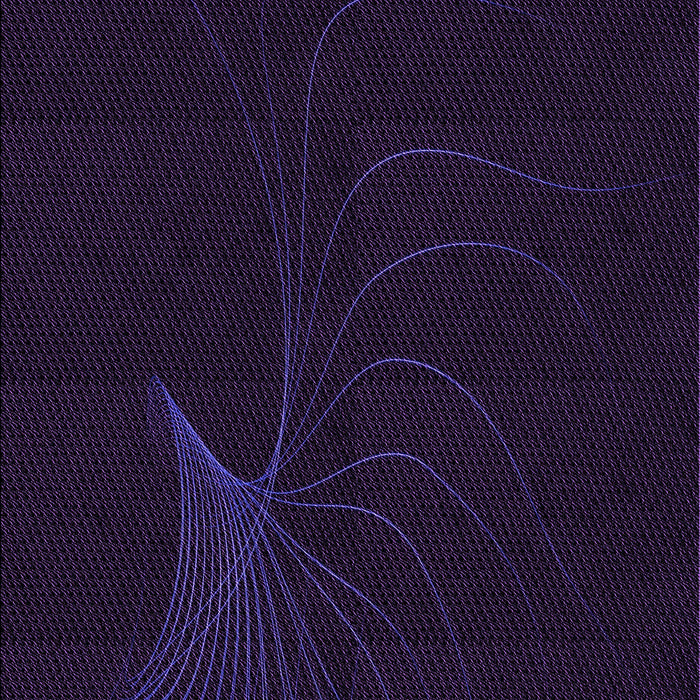 Machine Washable Transitional Black Rug, wshpat1833pur