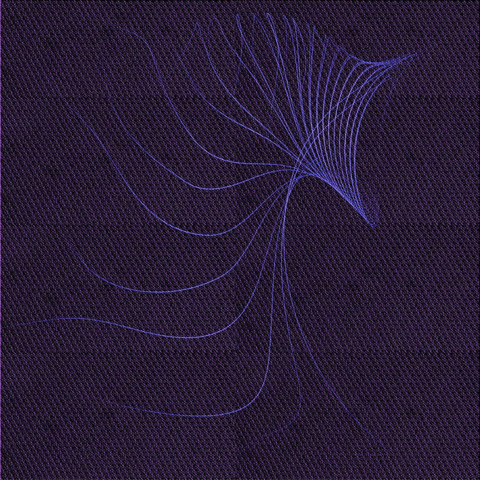 Round Patterned Black Rug, pat1833pur