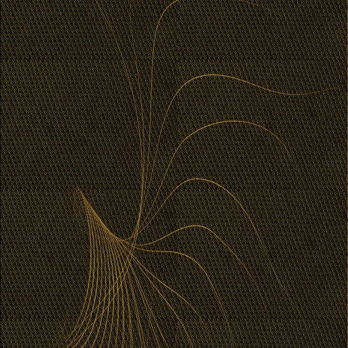 Patterned Black Rug, pat1833yw