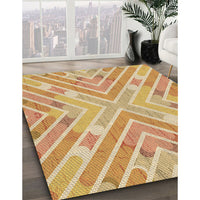 Patterned Orange Rug, pat1834brn