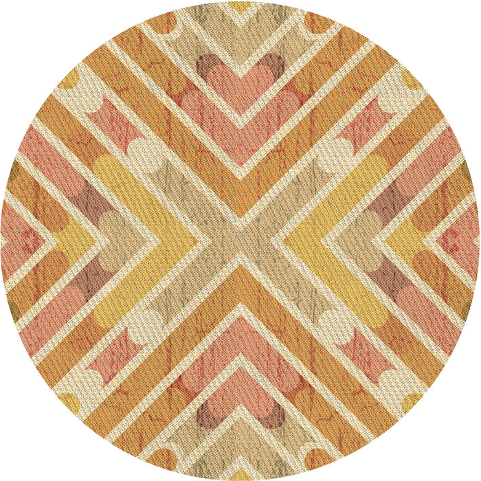 Square Machine Washable Transitional Orange Rug in a Living Room, wshpat1834brn