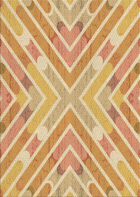 Machine Washable Transitional Orange Rug, wshpat1834brn