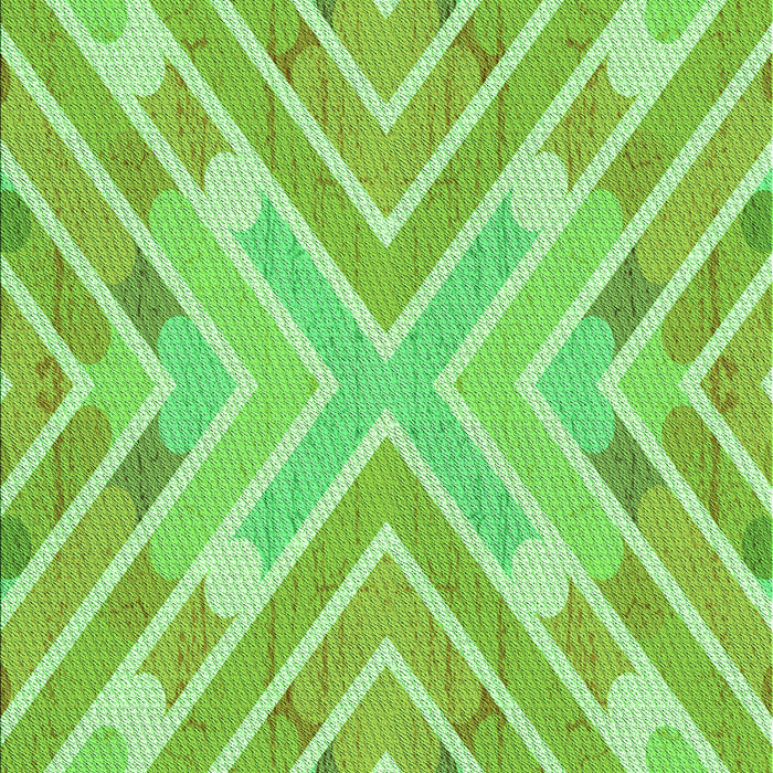 Patterned Emerald Green Rug, pat1834grn