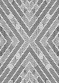 Machine Washable Transitional Gray Rug, wshpat1834gry