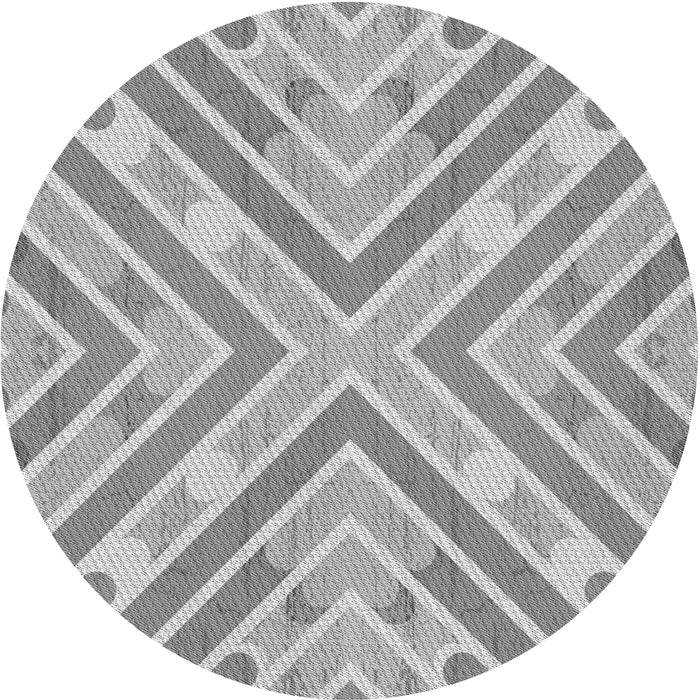 Square Machine Washable Transitional Gray Rug in a Living Room, wshpat1834gry