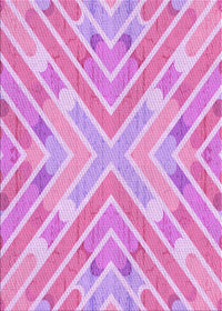 Machine Washable Transitional Pastel Purple Pink Rug, wshpat1834pur