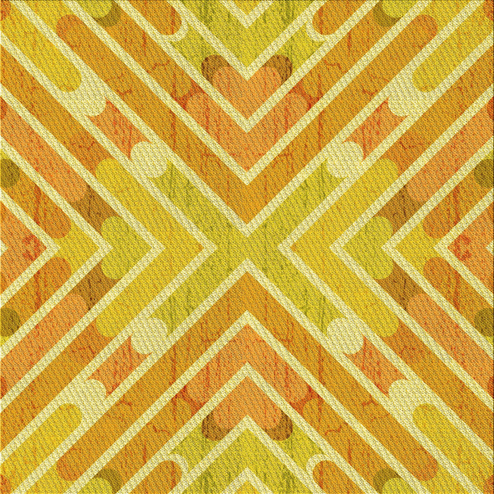 Round Machine Washable Transitional Bold Yellow Rug, wshpat1834yw