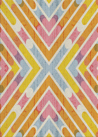 Machine Washable Transitional Rust Pink Rug, wshpat1834