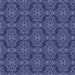 Round Machine Washable Transitional Periwinkle Purple Rug, wshpat1835blu