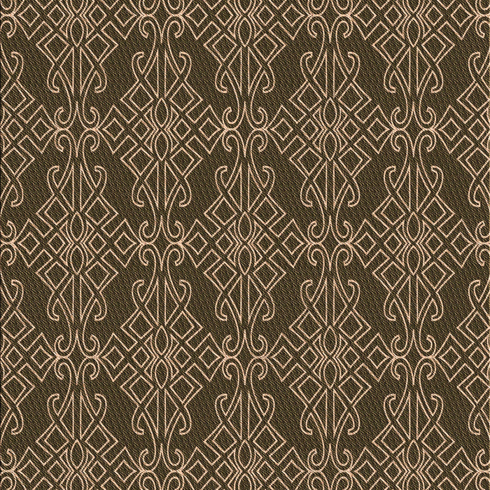 Patterned Red Rug, pat1835brn