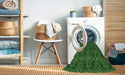 Machine Washable Transitional Deep Emerald Green Rug in a Washing Machine, wshpat1835grn