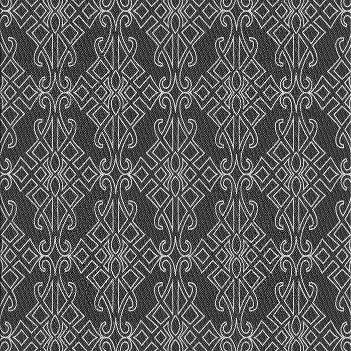 Patterned Charcoal Black Rug, pat1835gry