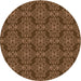 Square Machine Washable Transitional Bronze Brown Rug in a Living Room, wshpat1835org