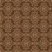 Round Machine Washable Transitional Bronze Brown Rug, wshpat1835org