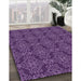 Machine Washable Transitional Purple Rug in a Family Room, wshpat1835pur