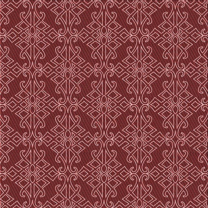 Round Patterned Red Rug, pat1835rd