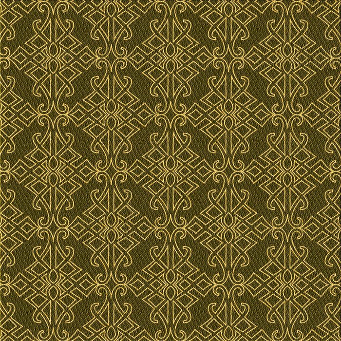 Round Patterned Red Rug, pat1835yw