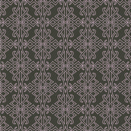 Square Patterned Mid Gray Novelty Rug, pat1835