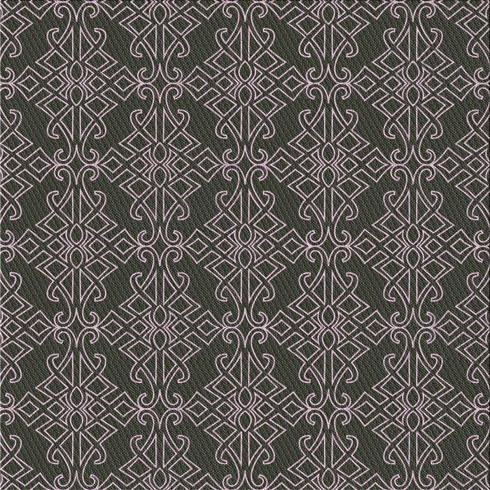 Square Patterned Mid Gray Novelty Rug, pat1835