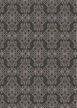 Patterned Mid Gray Novelty Rug, pat1835