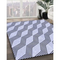 Patterned Lavender Blue Rug, pat1836blu