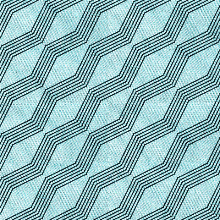 Round Patterned Deep-Sea Green Rug, pat1836lblu