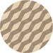 Square Patterned Sienna Brown Rug, pat1836org