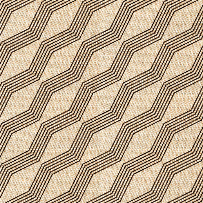 Round Patterned Sienna Brown Rug, pat1836org