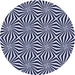 Square Patterned Night Blue Rug, pat1837blu