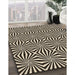 Patterned Midnight Gray Rug in Family Room, pat1837brn