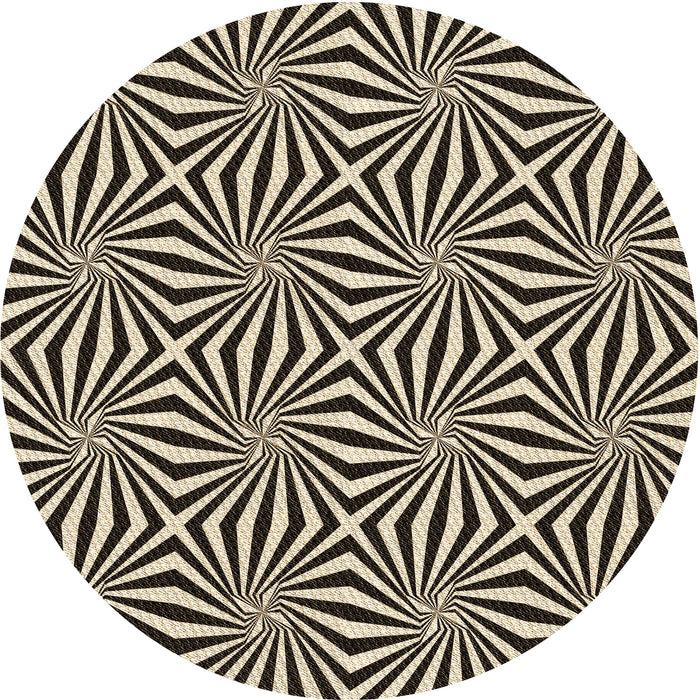 Square Patterned Midnight Gray Rug, pat1837brn