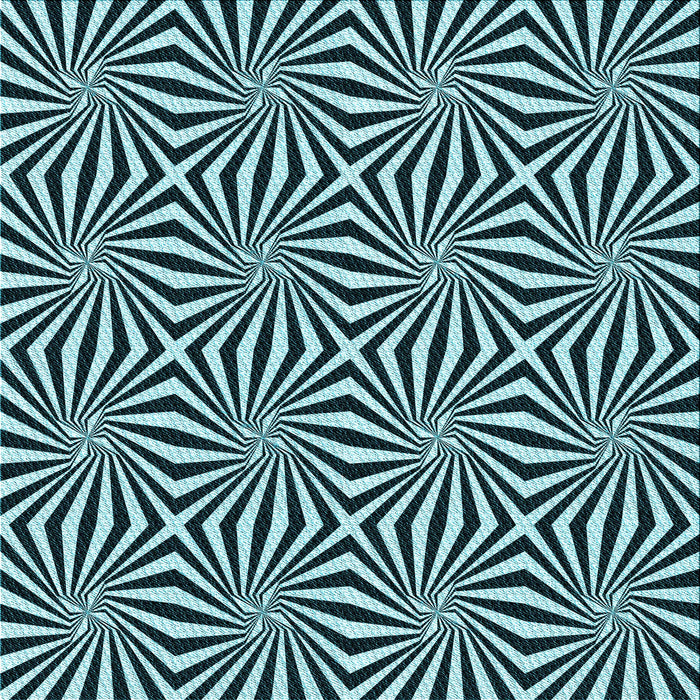 Round Patterned Blue Rug, pat1837lblu