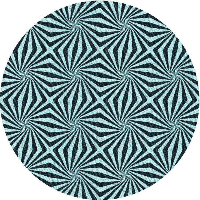 Square Patterned Blue Rug, pat1837lblu