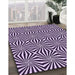 Patterned Dark Purple Rug in Family Room, pat1837pur