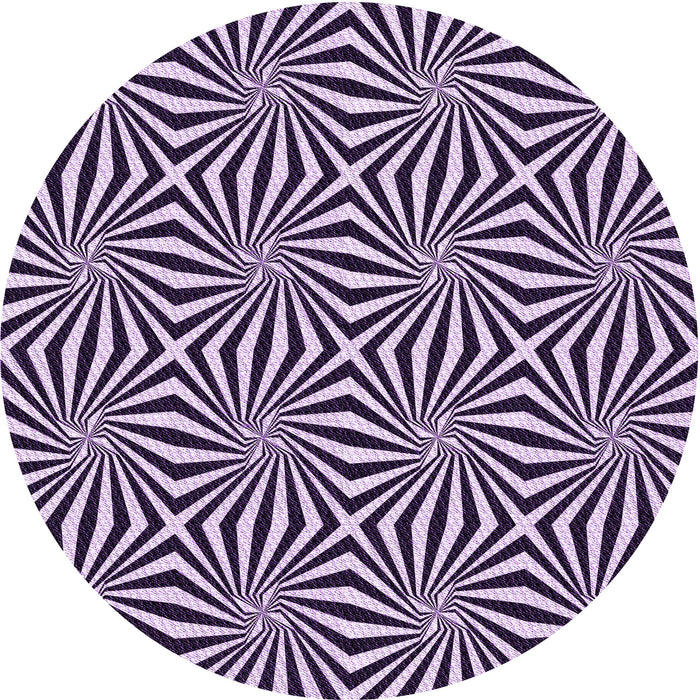 Square Patterned Dark Purple Rug, pat1837pur