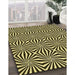 Patterned Midnight Gray Rug in Family Room, pat1837yw