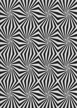 Patterned Light Gray Novelty Rug, pat1837